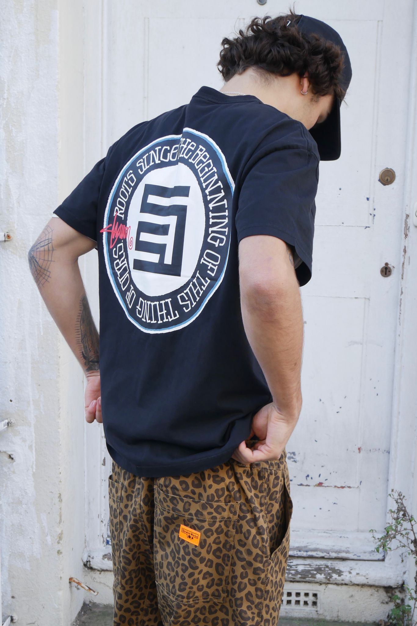 S Double Roots T-shirt Black