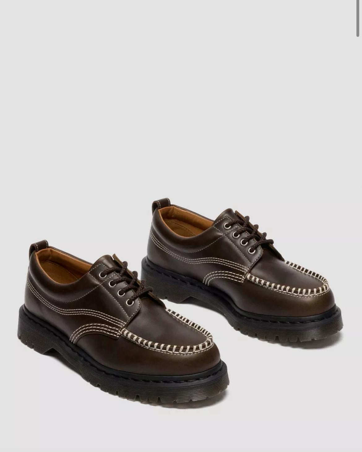 Dr. Martens Lowell Olive Orleans Moc Toe Shoe