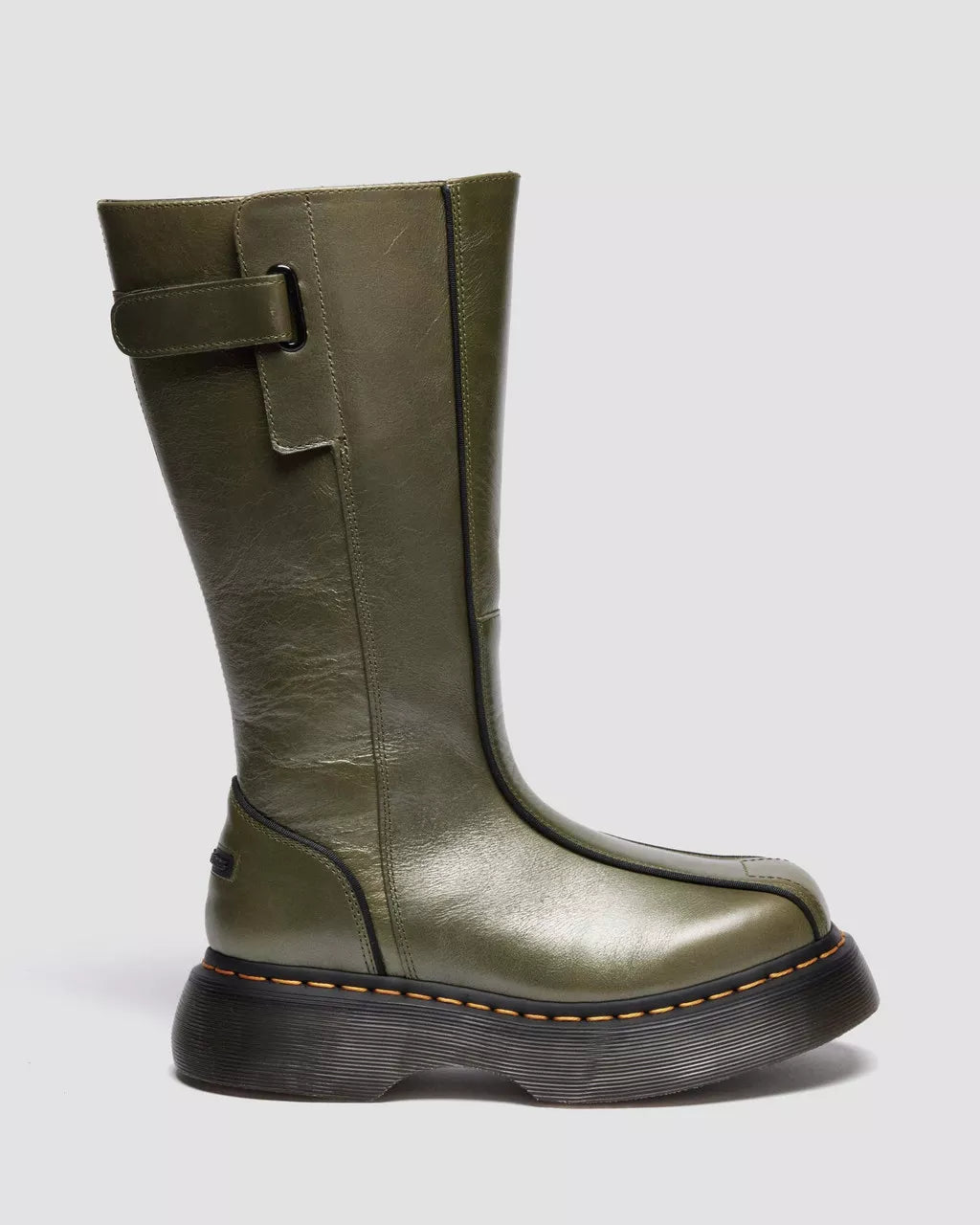 Dr. Martens Buzz Hi Eclipse Leather Boots - Olive Green