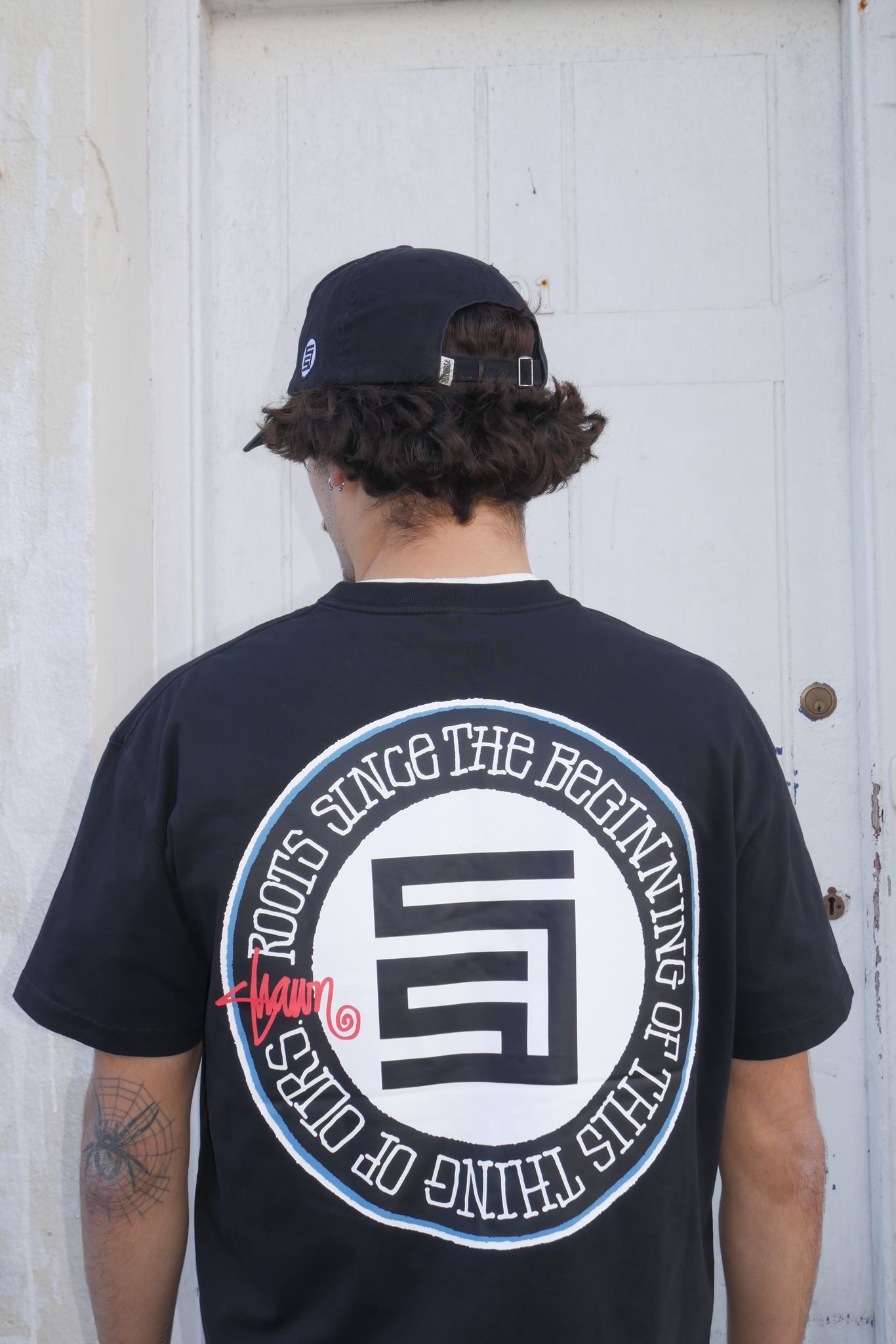 S Double Roots T-shirt Black