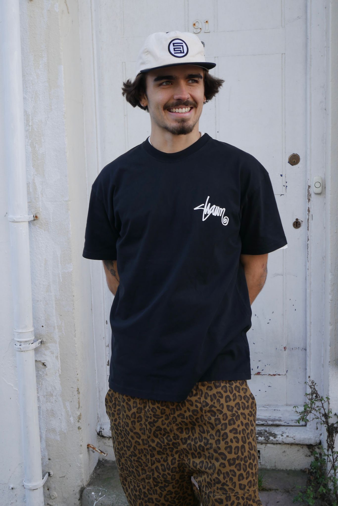 S Double Roots T-shirt Black