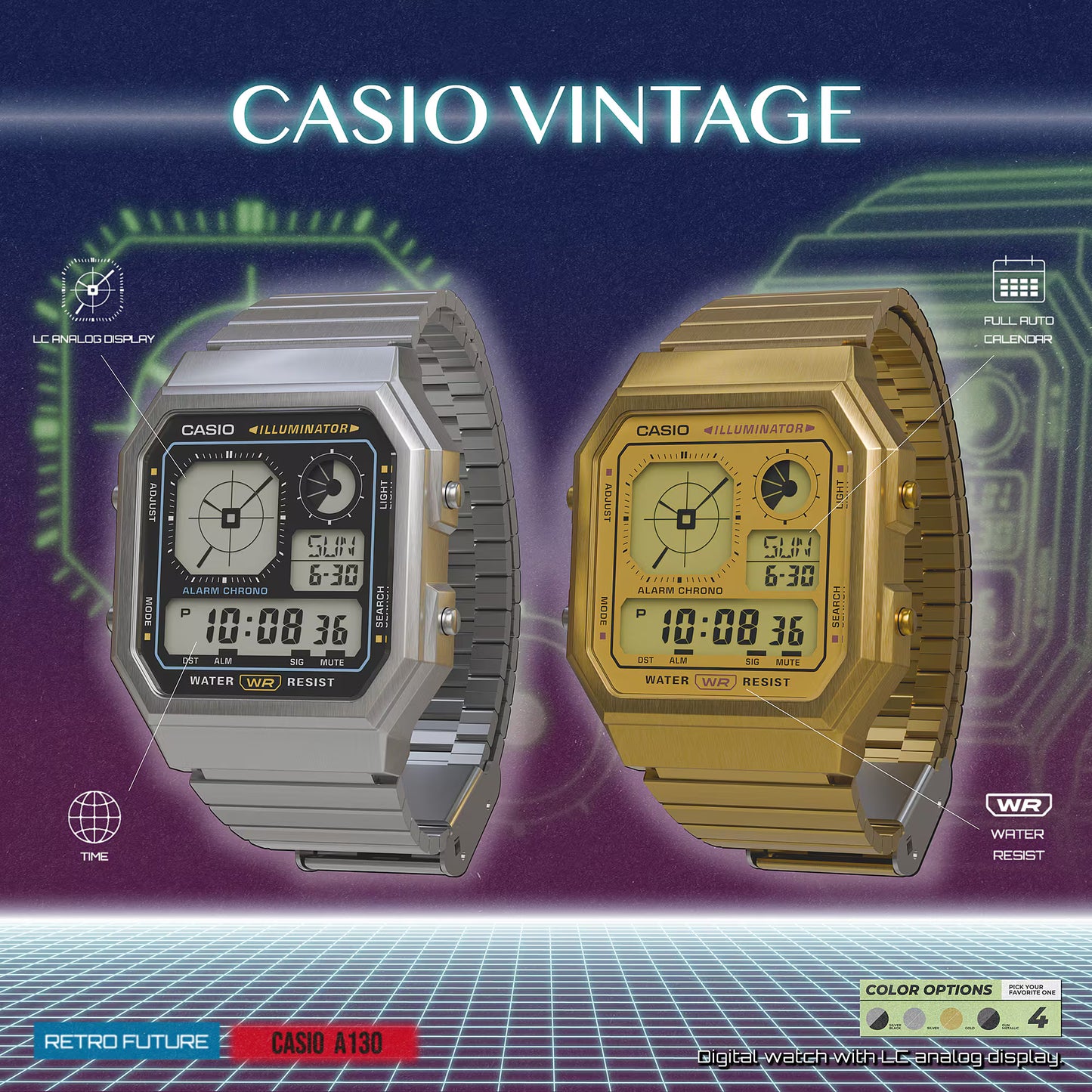 CASIO VINTAGE A130WEG-9AEF