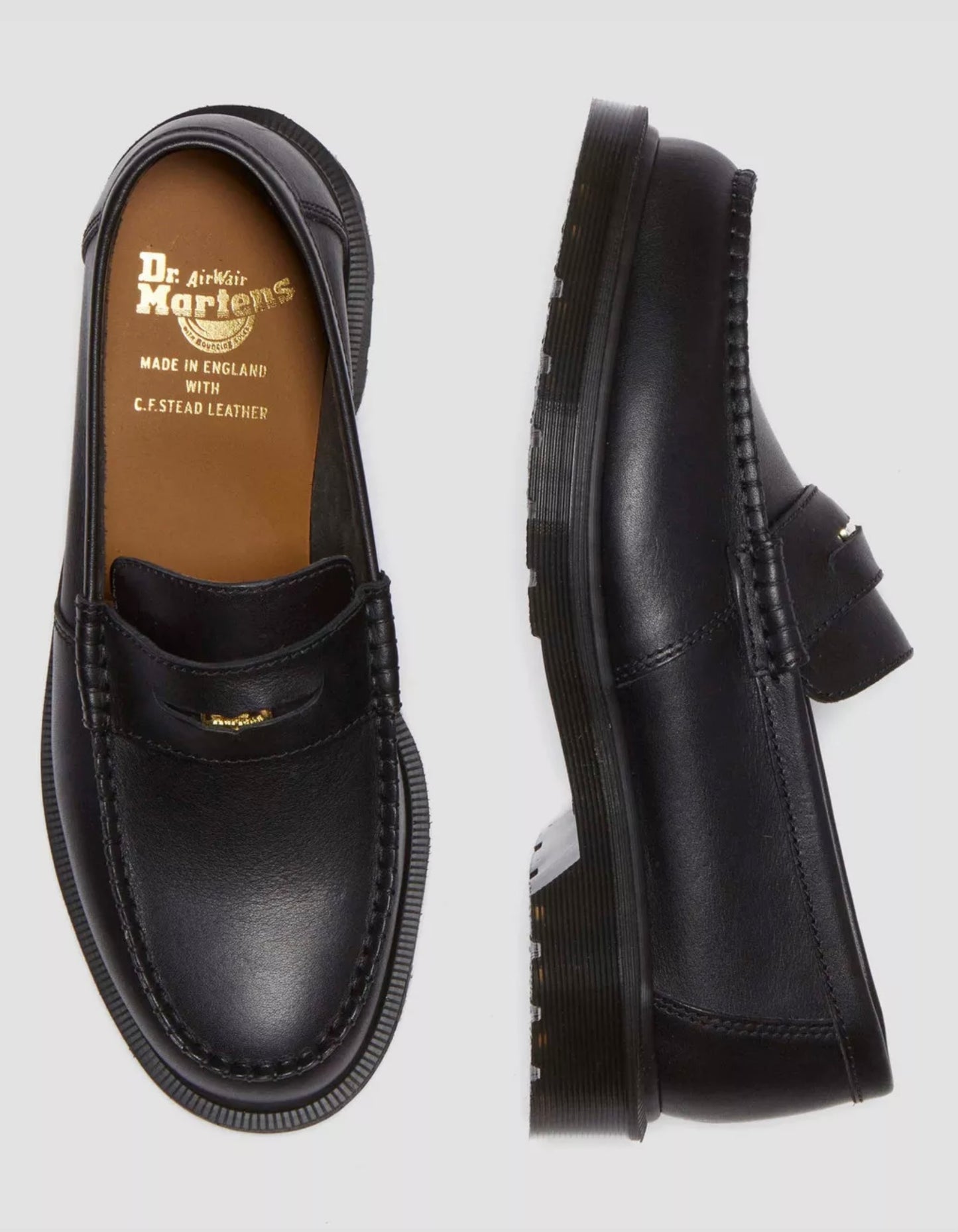 Dr. Martens Penton Classic Calf Penny Loafers - Made in England
