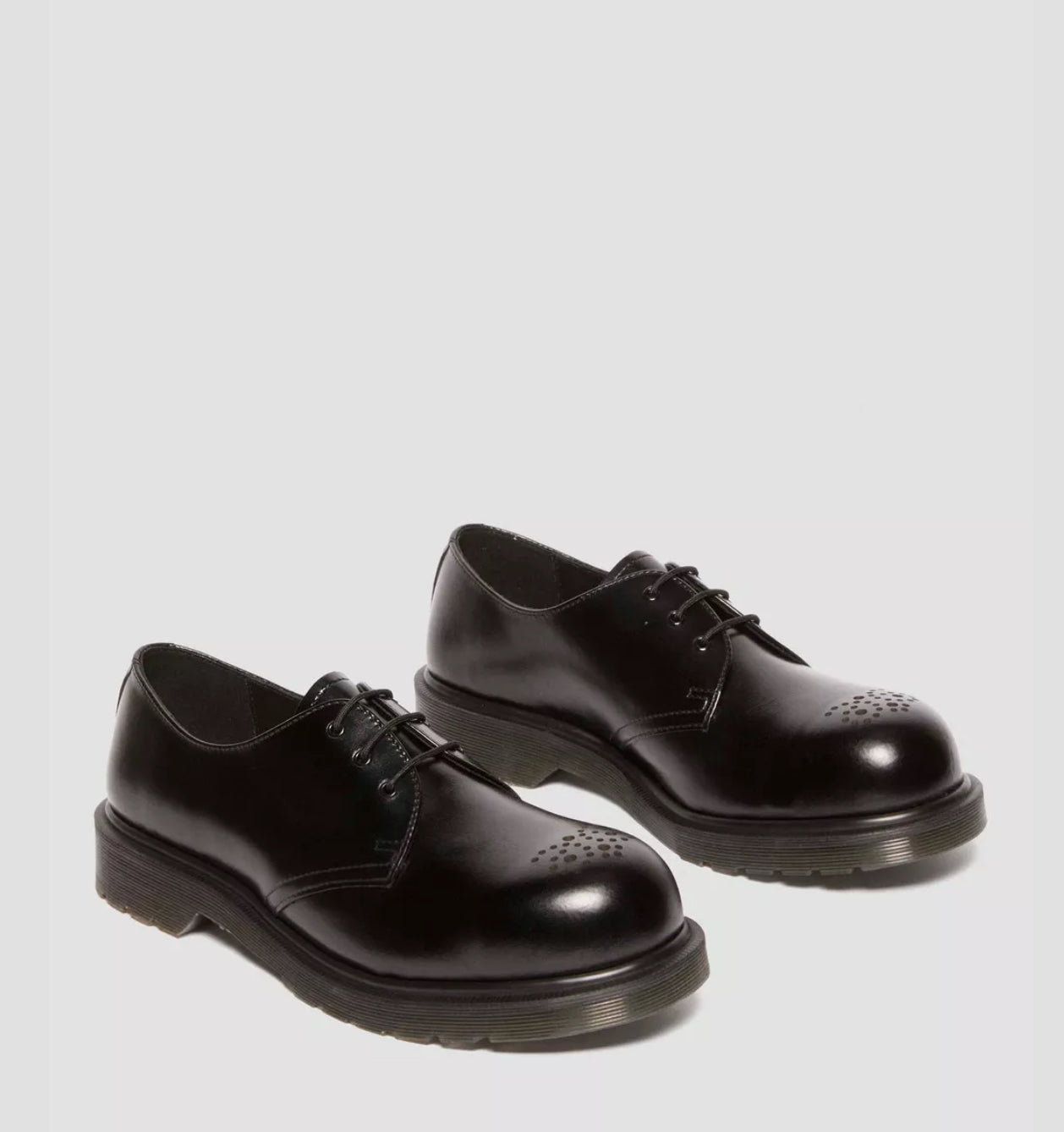 Dr. Martens 1461 Analine Leather Steel Toe Brogue Shoe
