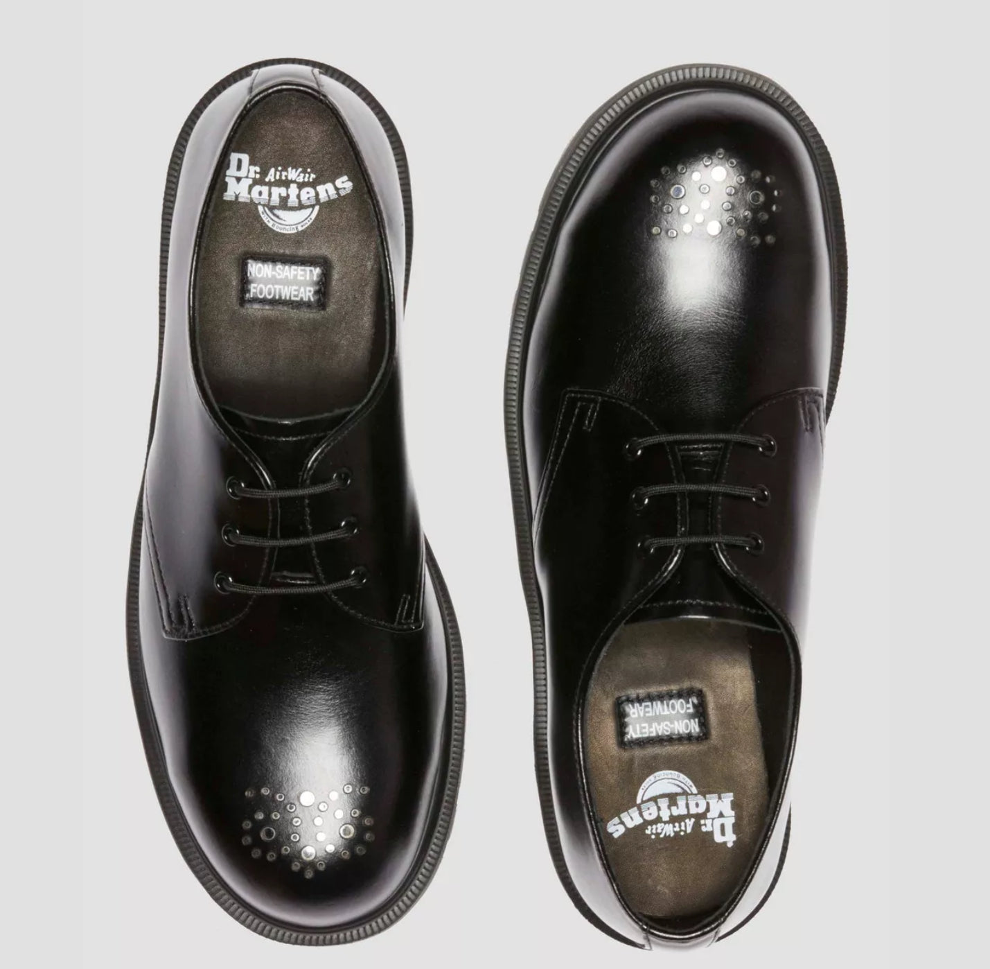 Dr. Martens 1461 Analine Leather Steel Toe Brogue Shoe