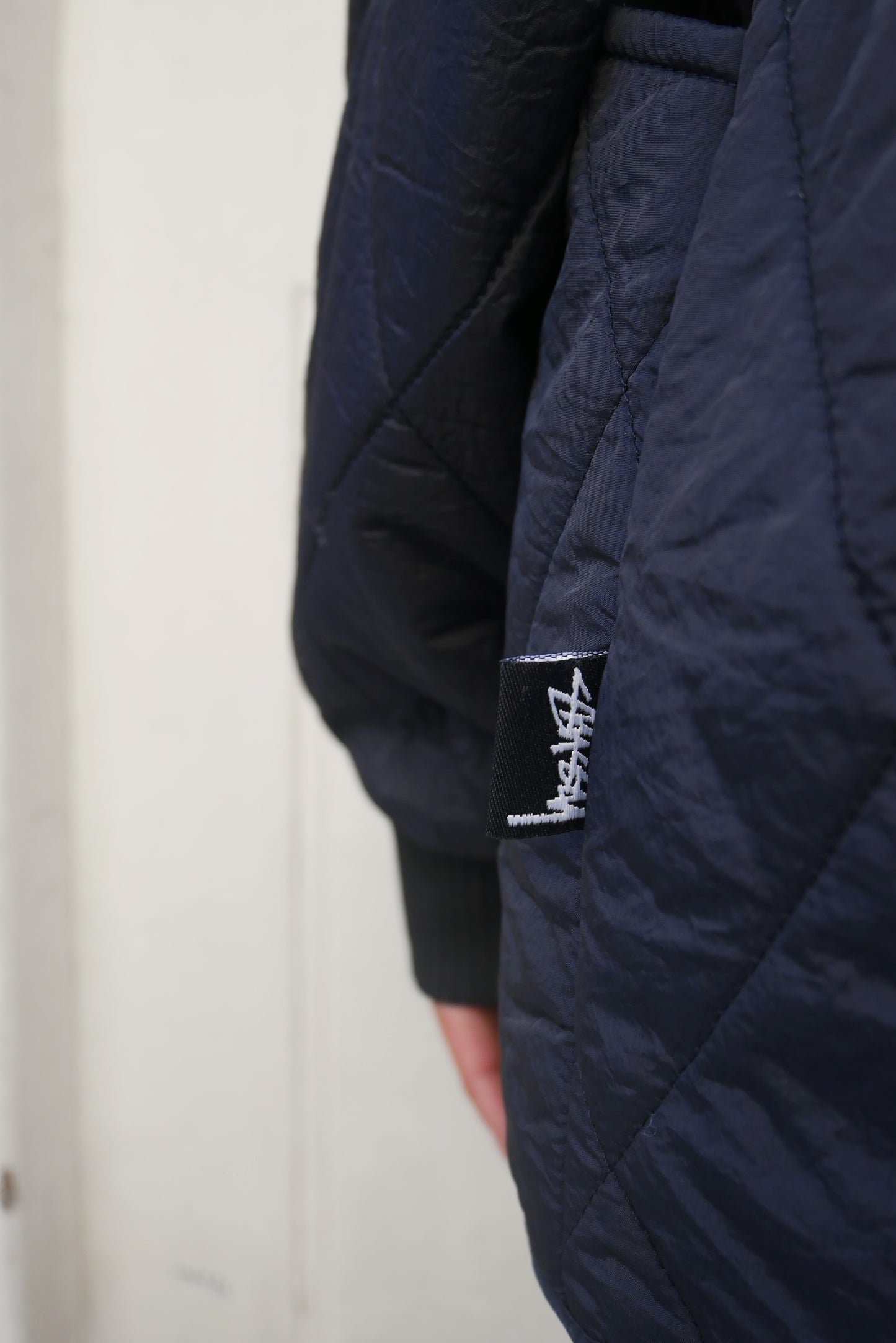 Stüssy Quilted Jacket 8 Ball Black
