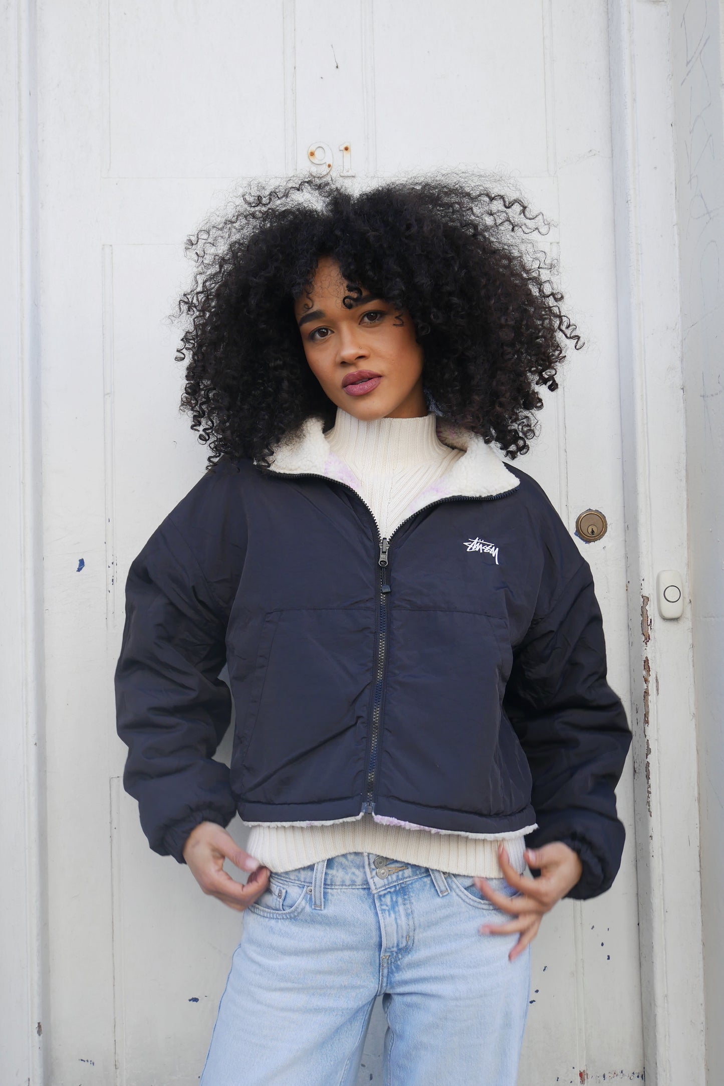 Stüssy Reversible Dragon Jacket Pink