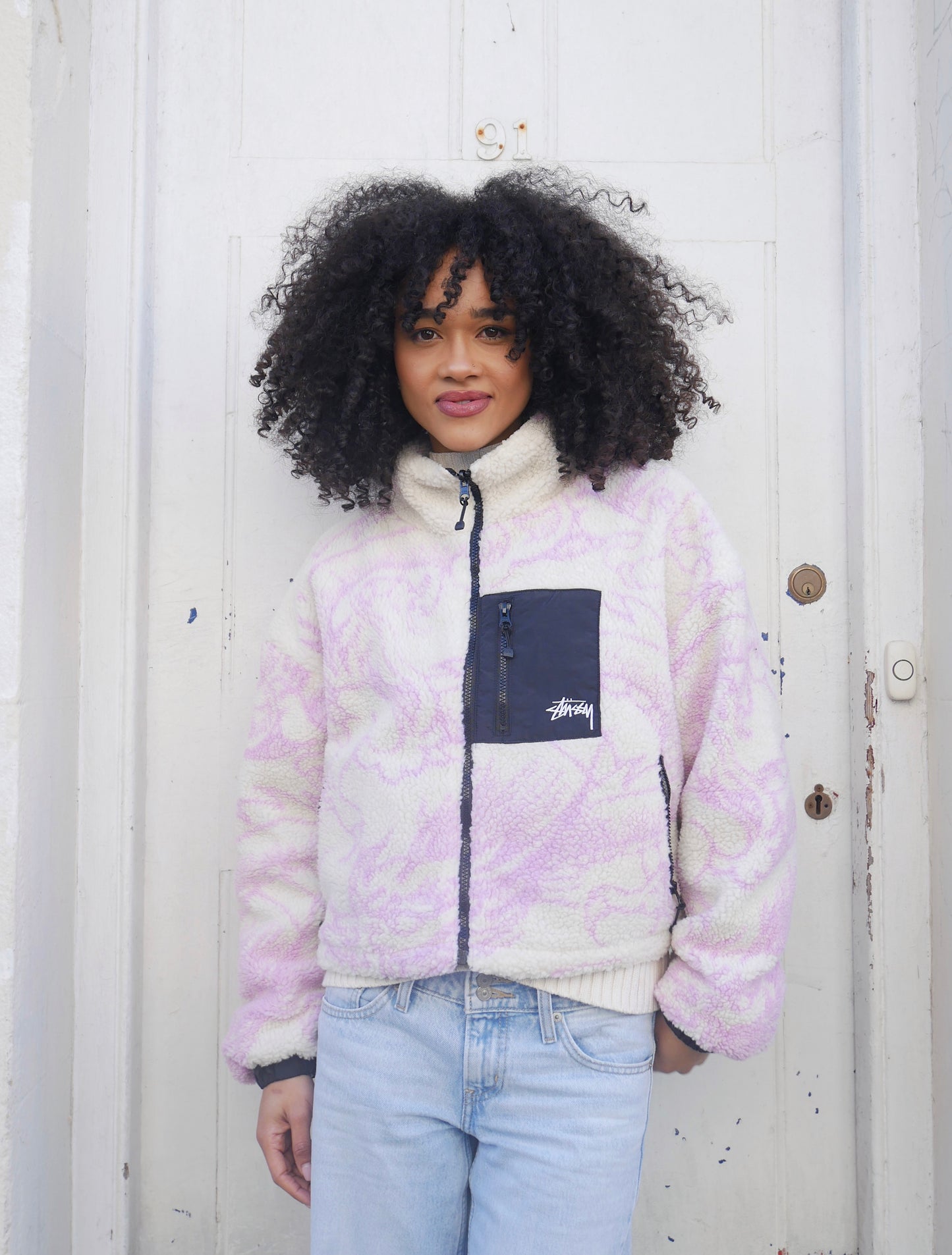 Stüssy Reversible Dragon Jacket Pink