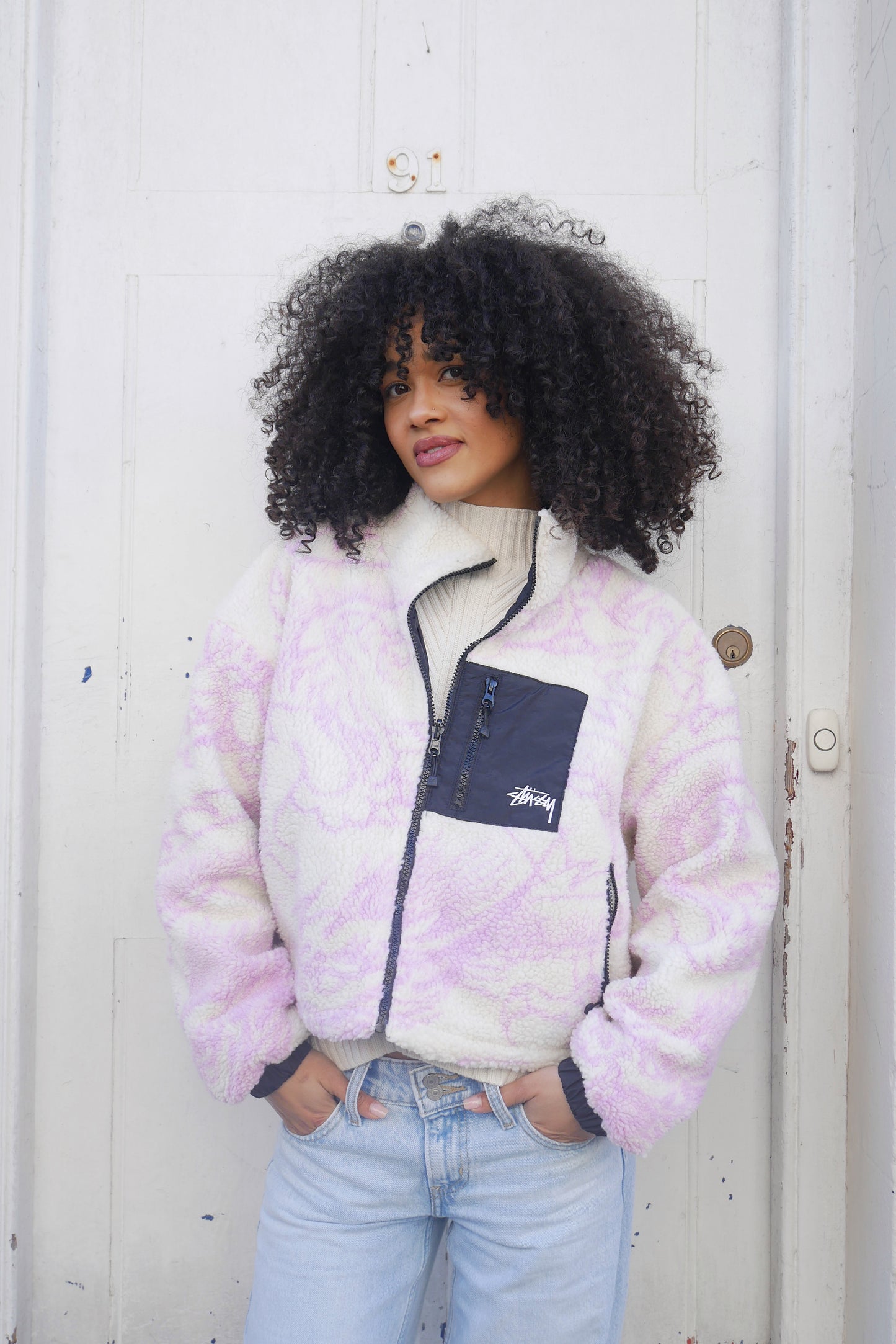 Stüssy Reversible Dragon Jacket Pink