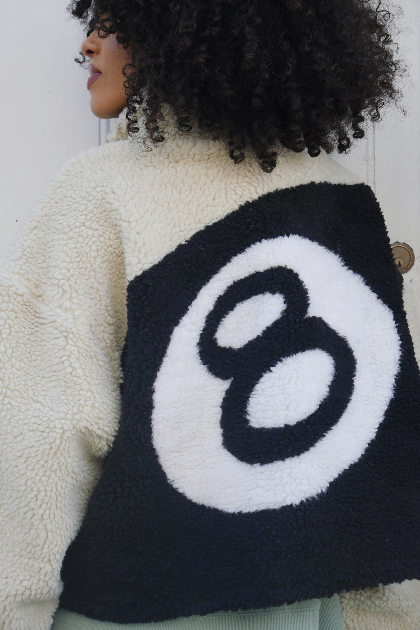 Stüssy Cropped 8 Ball Fleece Reversible