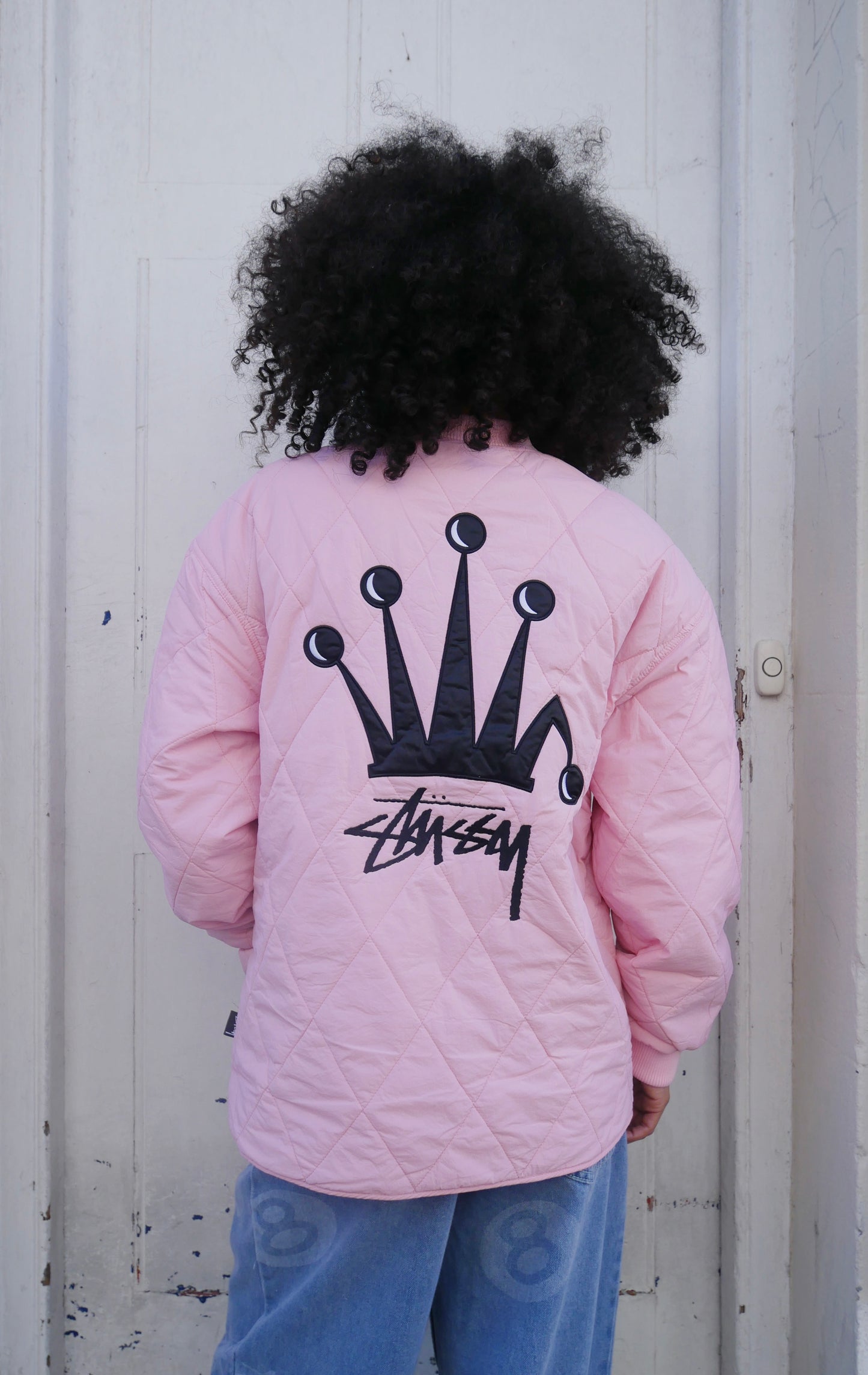 Stüssy Quilted Jacket Crown Pink