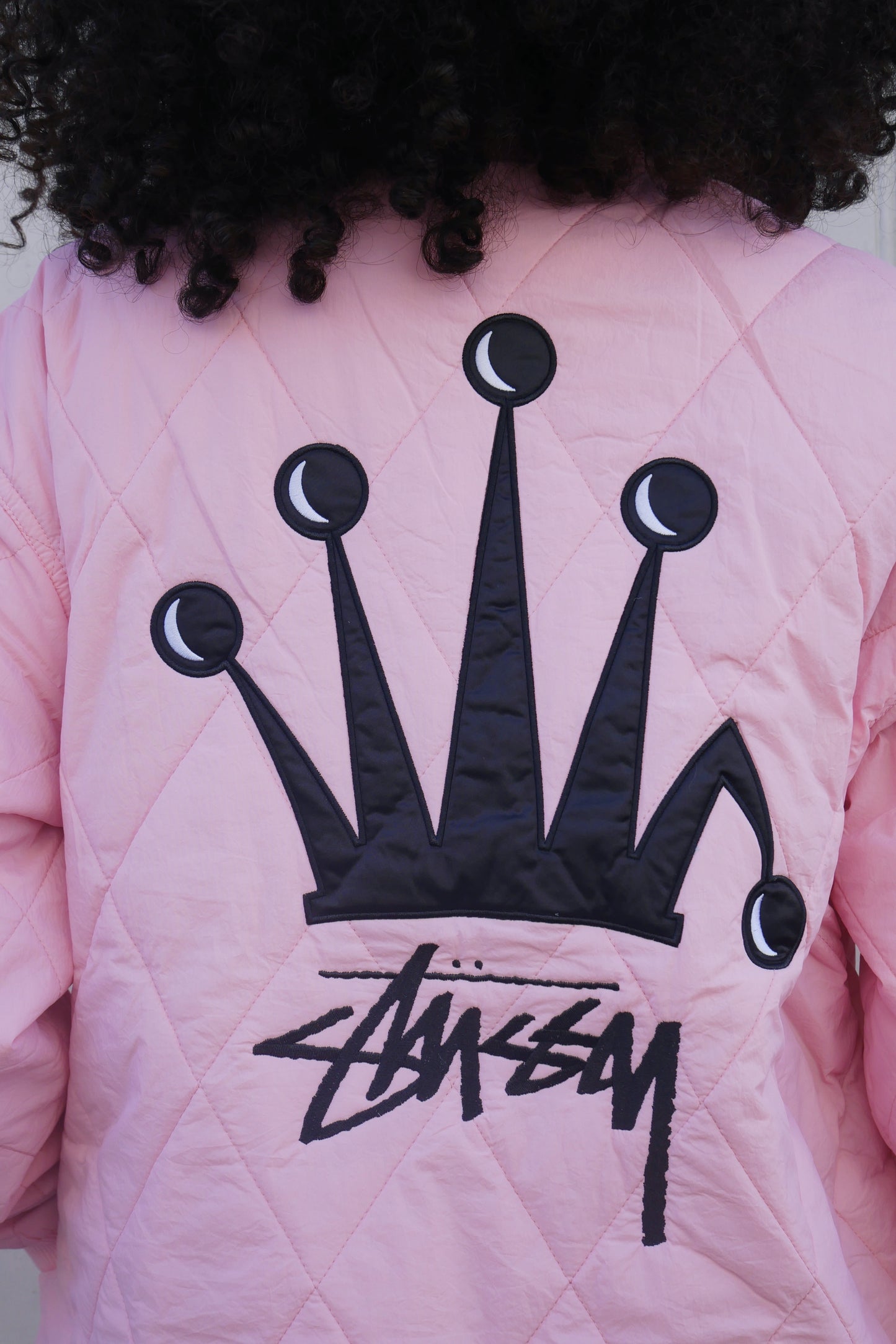 Stüssy Quilted Jacket Crown Pink