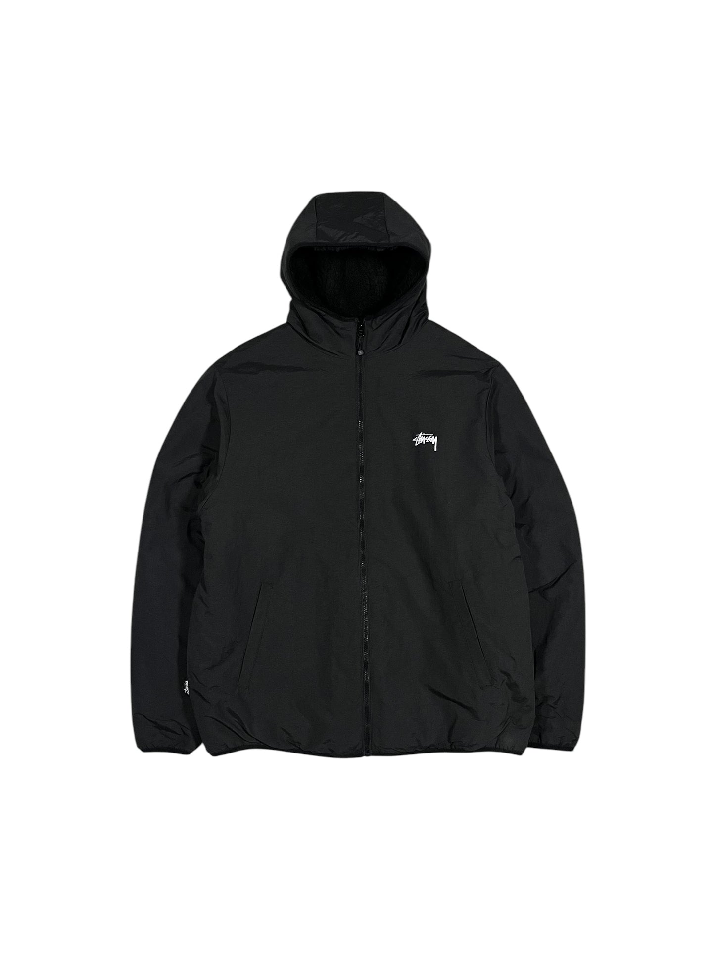 Stüssy Reversible Sherpa 8 Ball Jacket Black