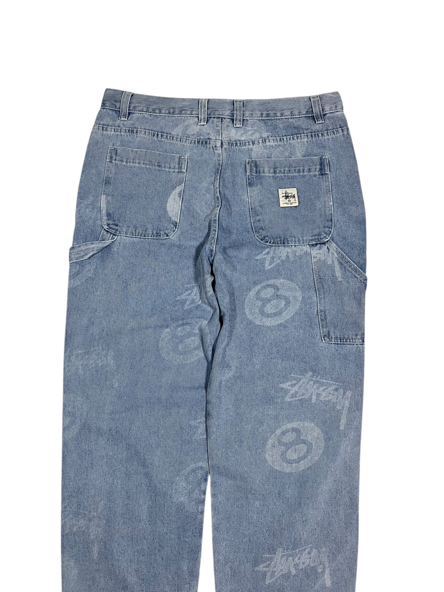 Stüssy Big Ol’ Jeans Blue Double Knee