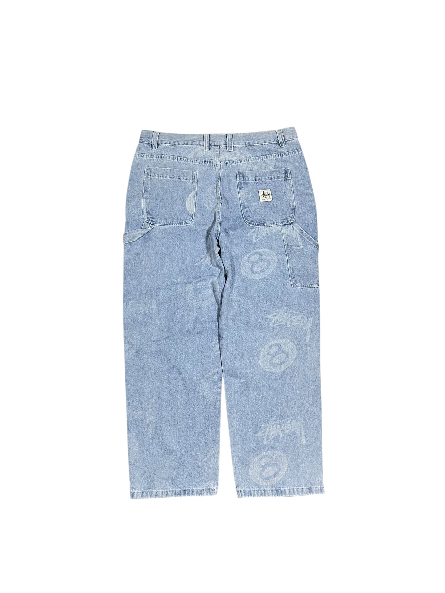 Stüssy Big Ol’ Jeans Blue Double Knee