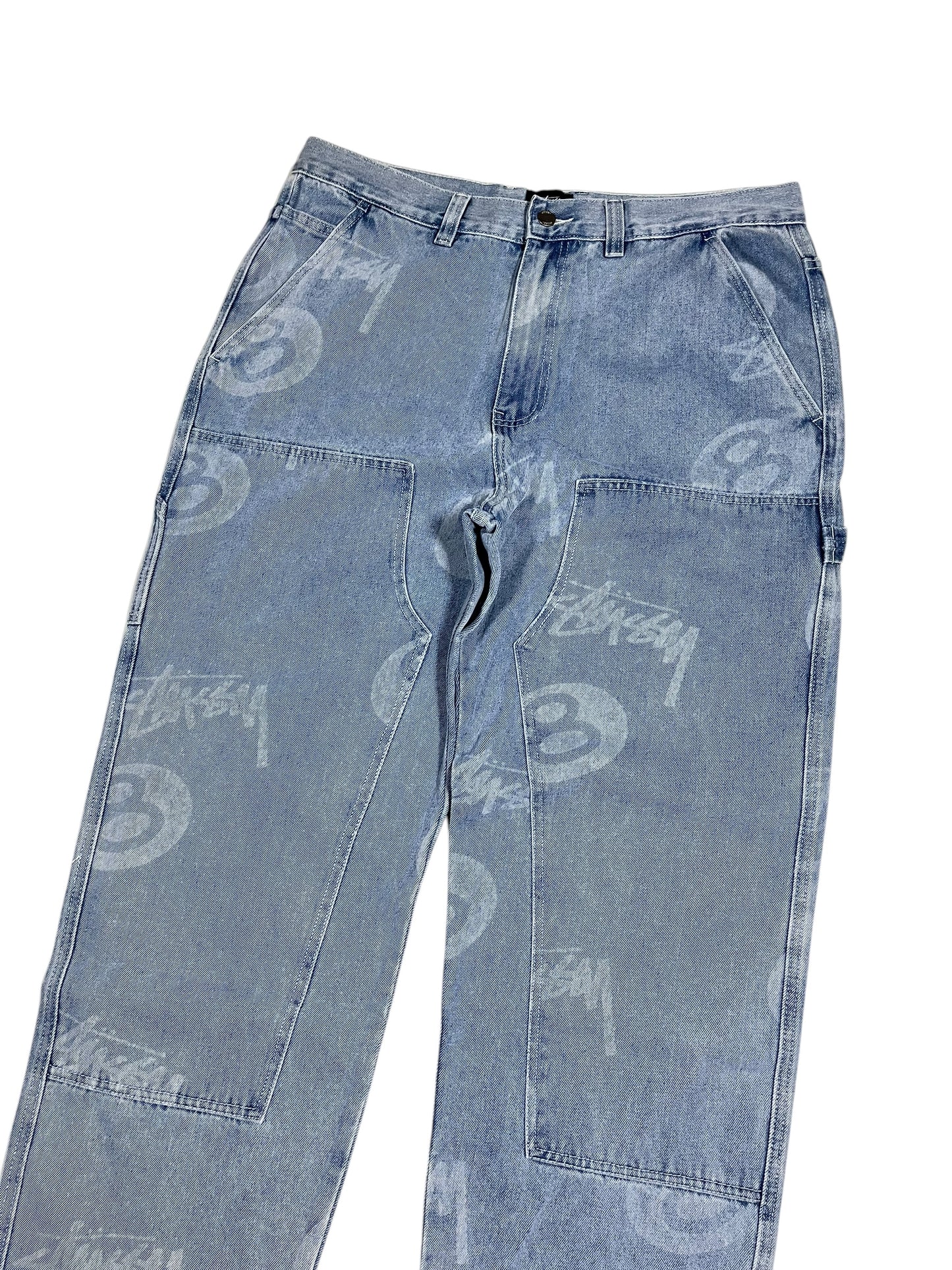Stüssy Big Ol’ Jeans Blue Double Knee