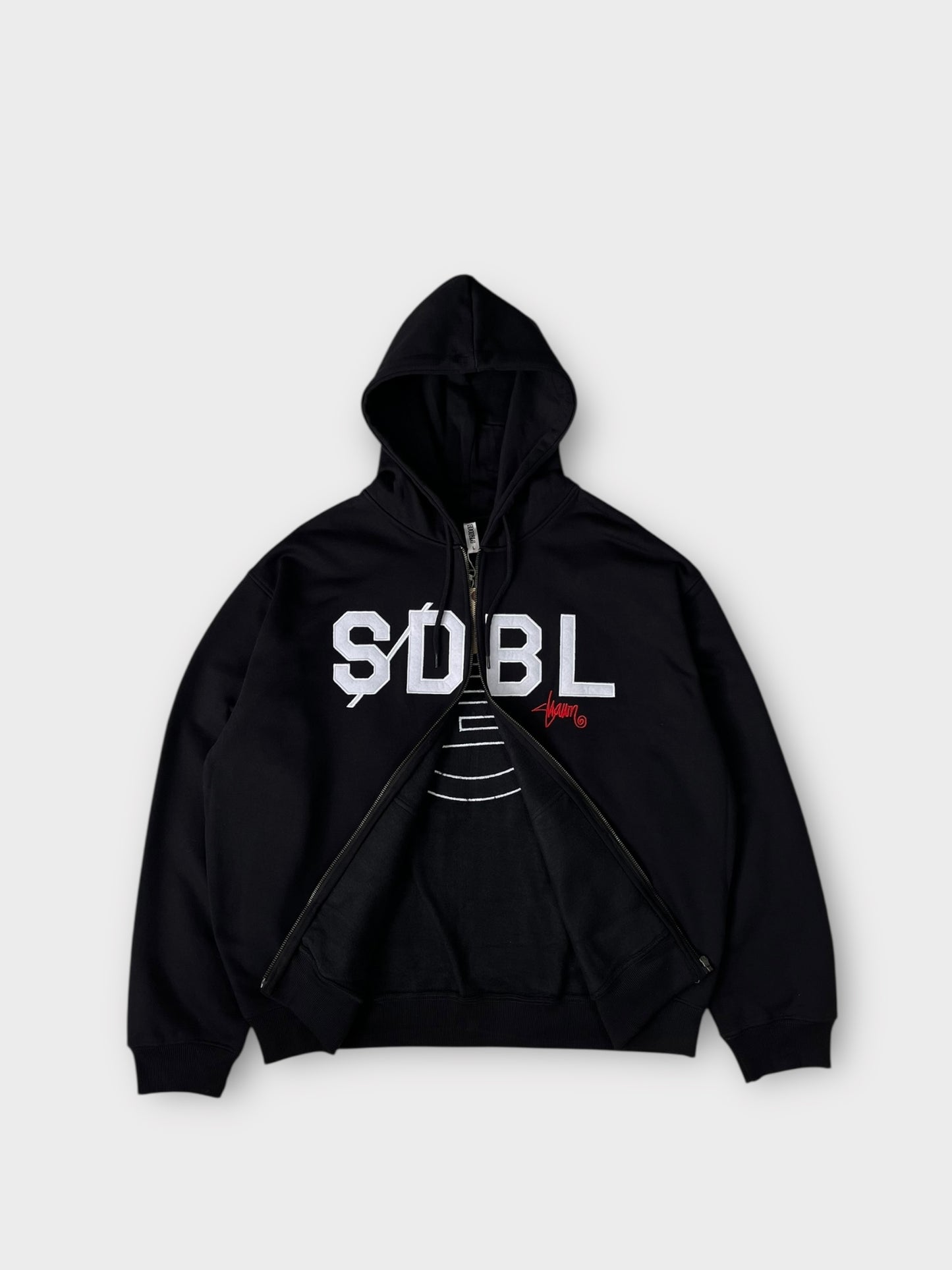 S Double Zip Through Hoodie