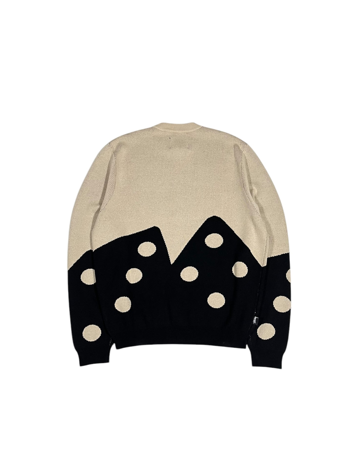 Stüssy Knitted Dice Sweatshirt in Beige