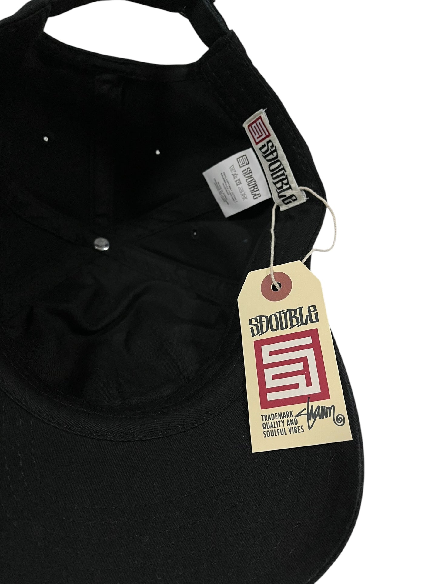 S Double Shawn Script Hat Black