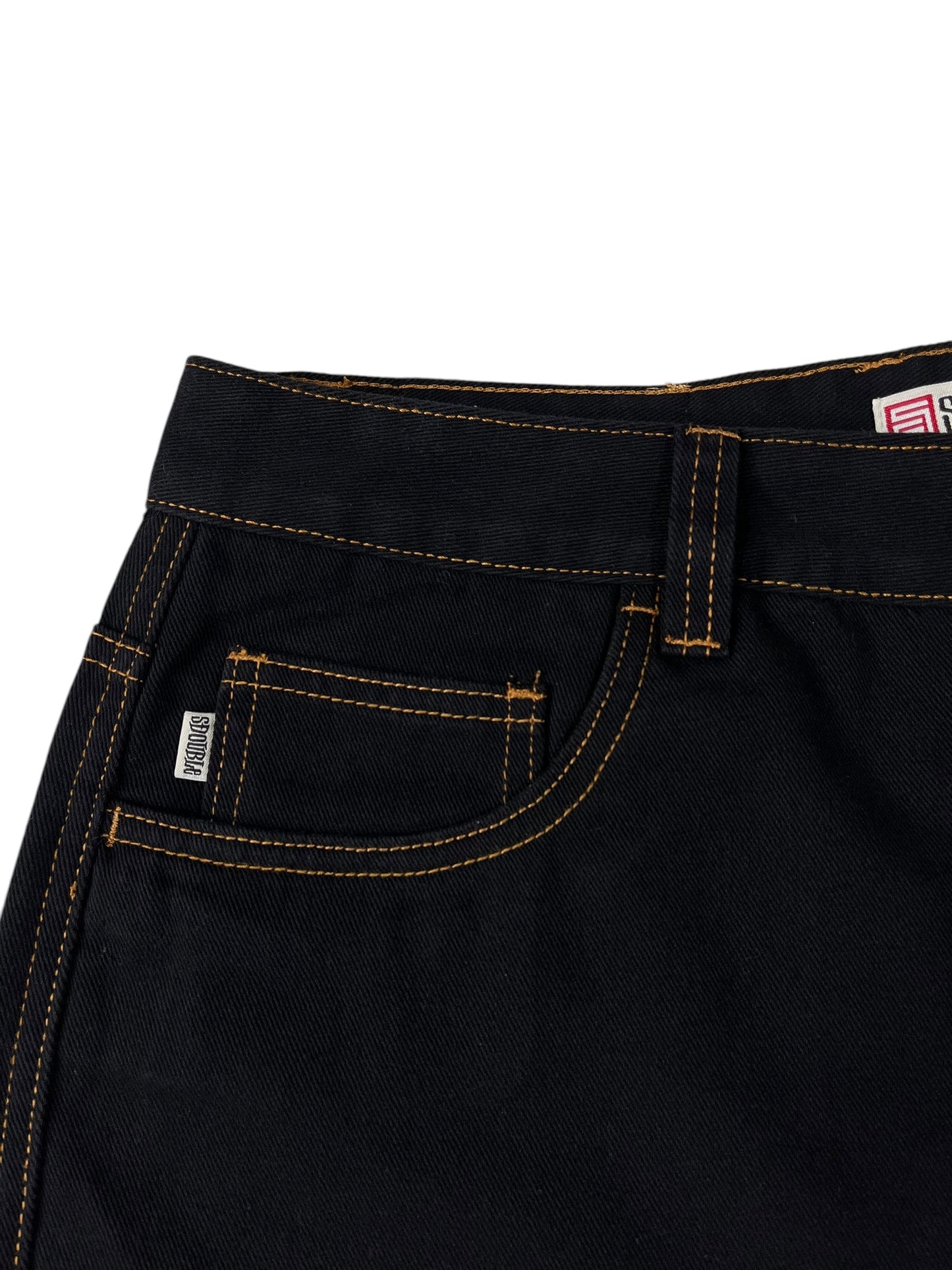 S Double Print Denim Shorts