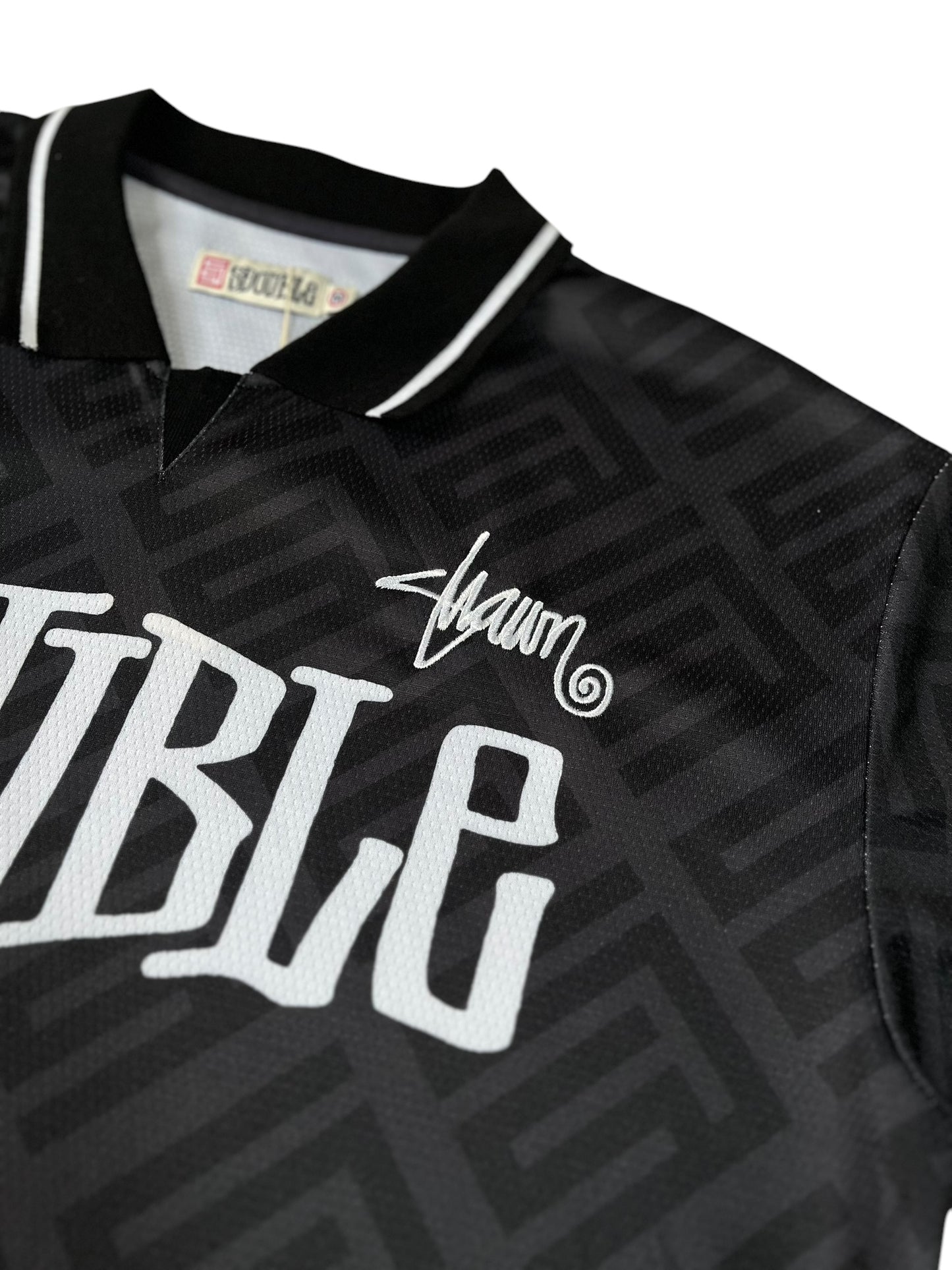 S Double Football Jersey Black