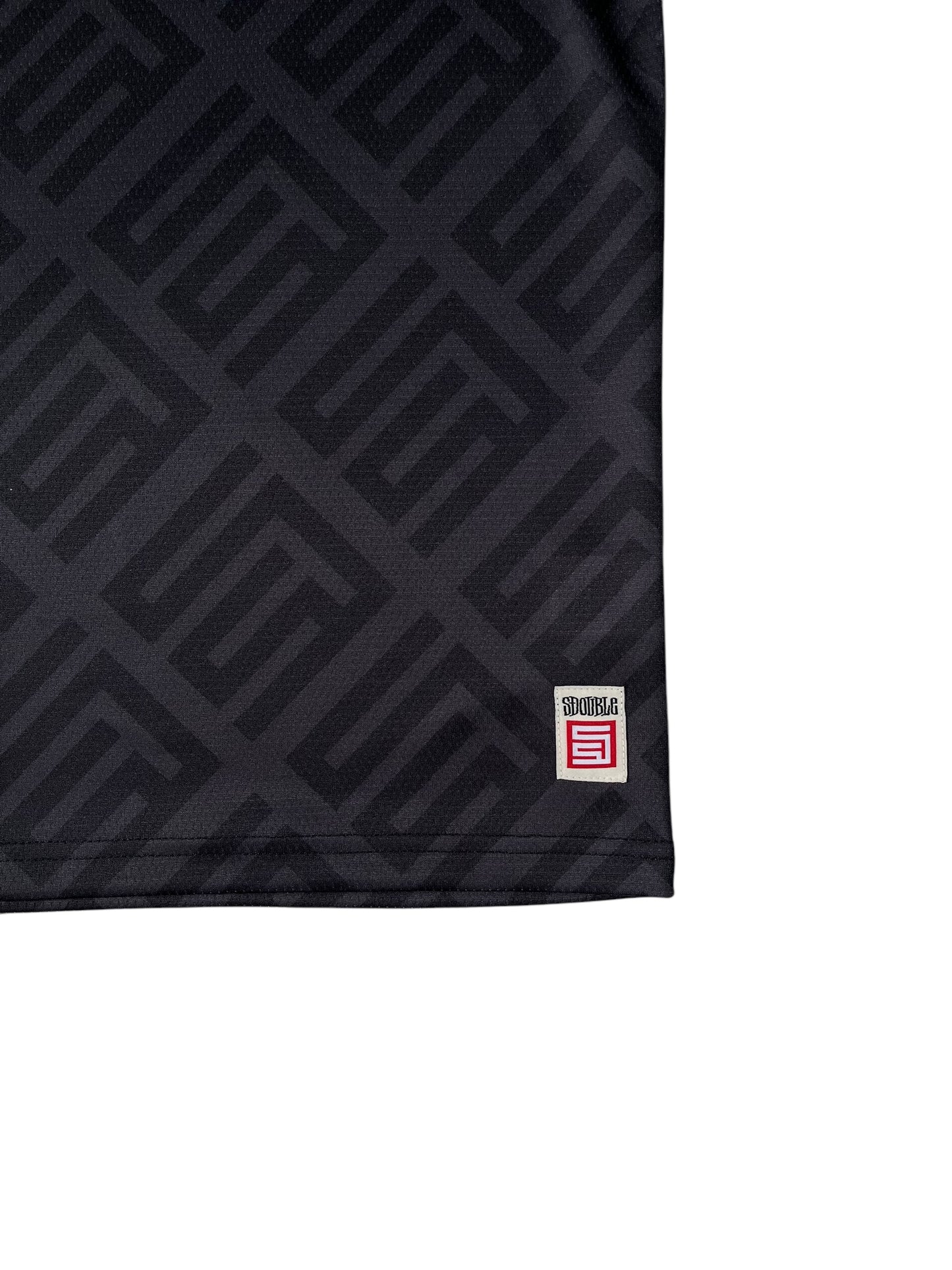 S Double Football Jersey Black