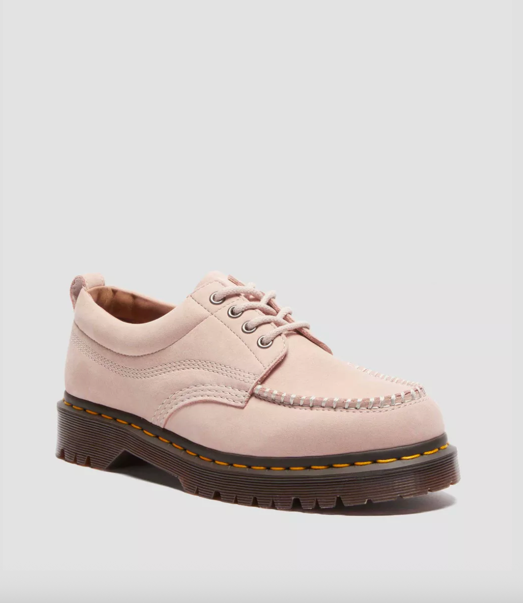 Dr. Martens Buttersoft Leather Moc Toe Shoe - Powder Pink
