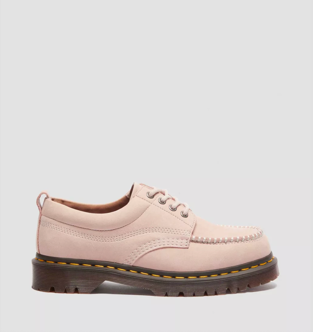 Dr. Martens Buttersoft Leather Moc Toe Shoe - Powder Pink