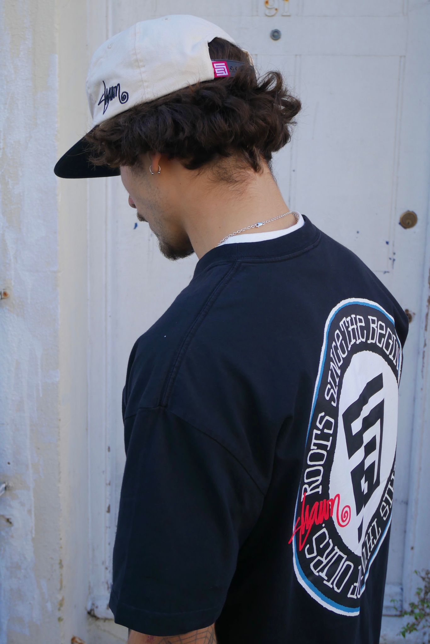 S Double Roots T-shirt Black