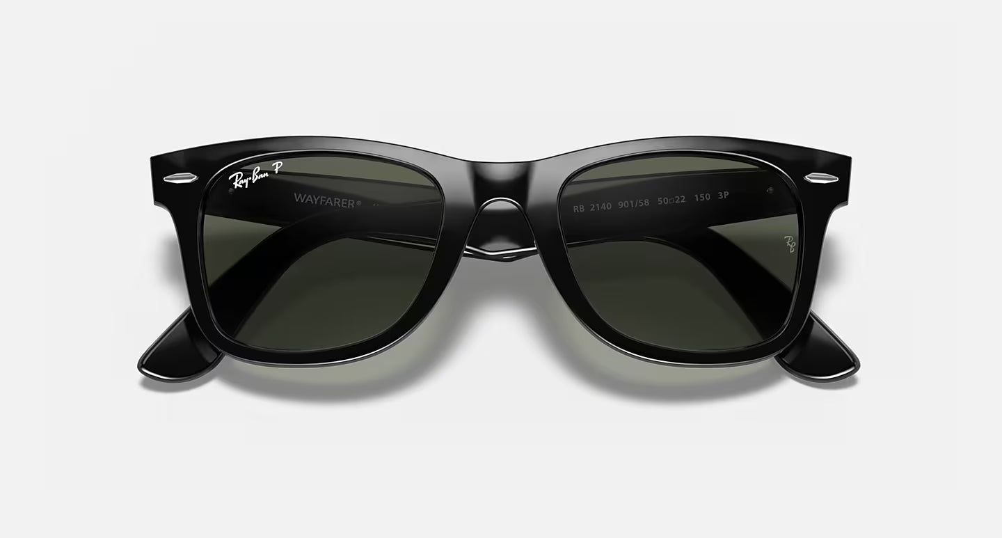 Ray-Ban Original Wayfarer Classic - Polished Black/Green Polarised
