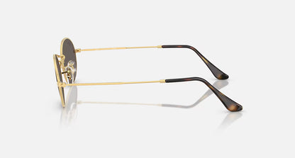 Ray-Ban Oval Flat Lenses Sunglasses - Polished Arista Gold/Dark Grey