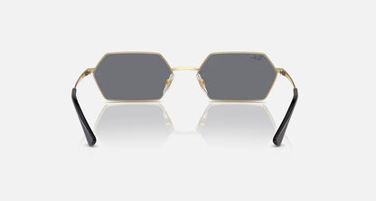 Ray-Ban Yevi Bio-Based Sunglasses - Polished Light Gold/Dark Grey