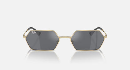 Ray-Ban Yevi Bio-Based Sunglasses - Polished Light Gold/Dark Grey