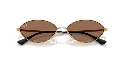 Ray-Ban Kai Bio-Based Sunglasses - Gold/Dark Brown