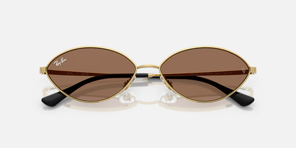Ray-Ban Kai Bio-Based Sunglasses - Gold/Dark Brown