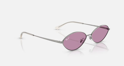Ray-Ban Kai Bio-Based Sunglasses - Polished Gunmetal/Dark Violet