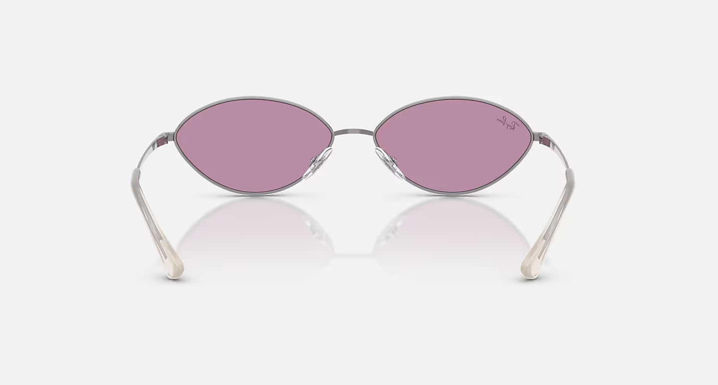Ray-Ban Kai Bio-Based Sunglasses - Polished Gunmetal/Dark Violet