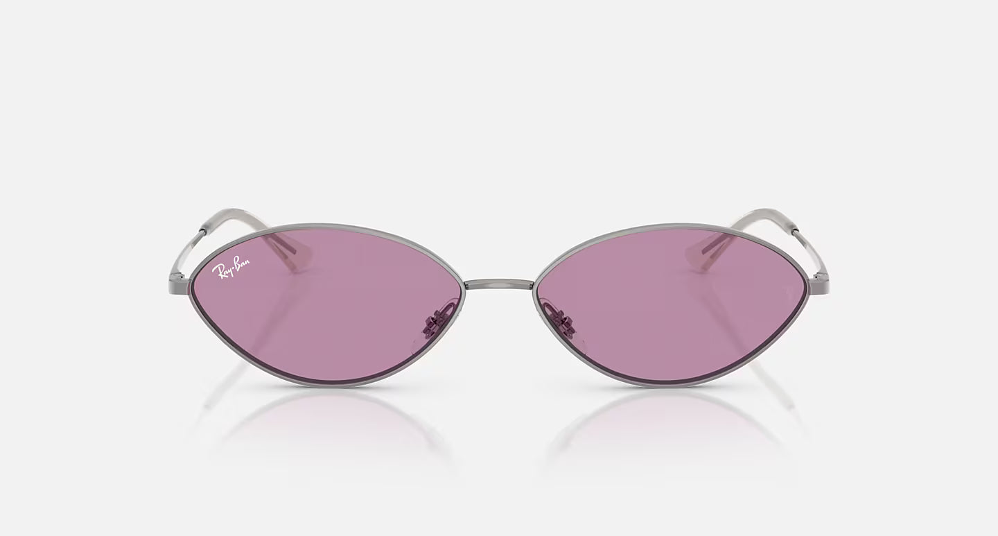 Ray-Ban Kai Bio-Based Sunglasses - Polished Gunmetal/Dark Violet