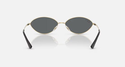 Ray-Ban Kai Bio-Based Sunglasses - Polished Pale Gold/Dark Grey Polarised