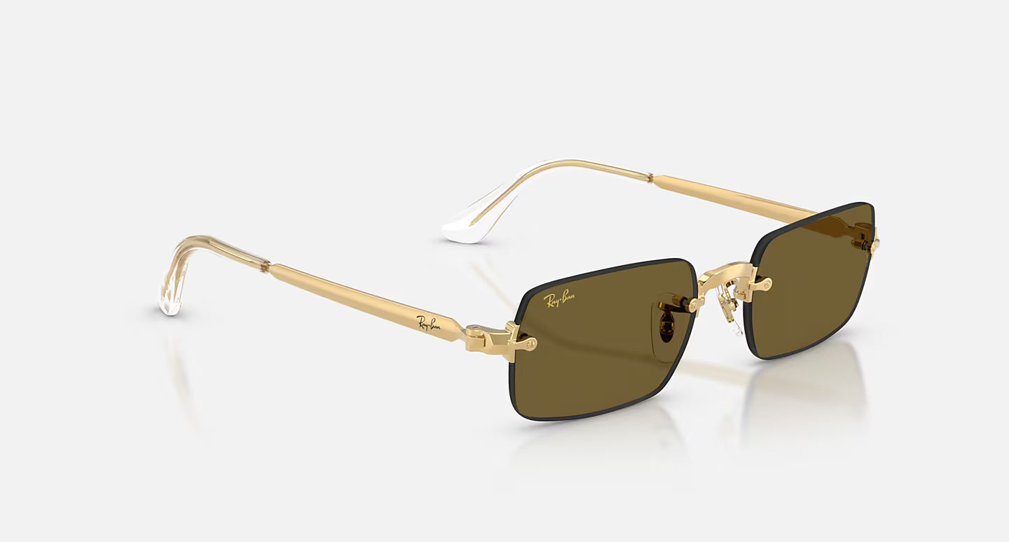 Ray-Ban Sunglasses By A$AP Rocky - Polished Arista Gold/Dark Brown