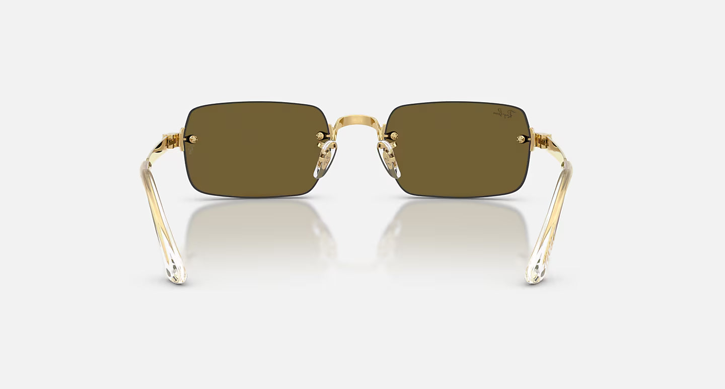 Ray-Ban Sunglasses By A$AP Rocky - Polished Arista Gold/Dark Brown