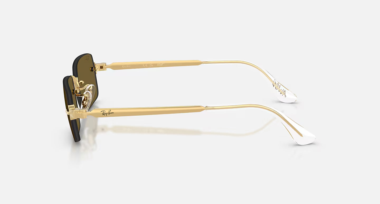 Ray-Ban Sunglasses By A$AP Rocky - Polished Arista Gold/Dark Brown