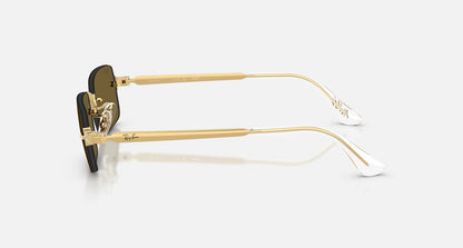 Ray-Ban Sunglasses By A$AP Rocky - Polished Arista Gold/Dark Brown