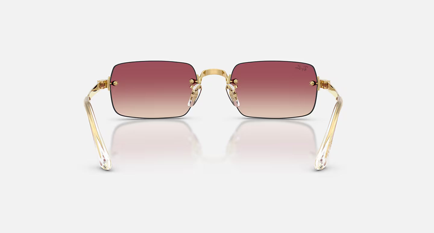 Ray-Ban Sunglasses By A$AP Rocky - Polished Arista Gold/Clear Gradient Dark Violet