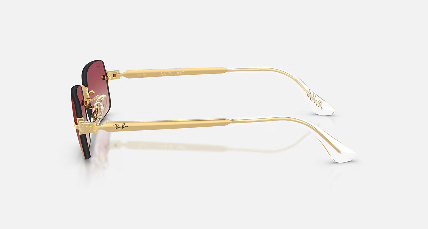 Ray-Ban Sunglasses By A$AP Rocky - Polished Arista Gold/Clear Gradient Dark Violet