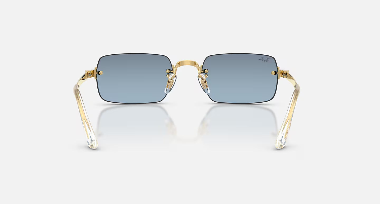 Ray-Ban Sunglasses By A$AP Rocky - Polished Arista Gold/Blue Gradient Dark Grey