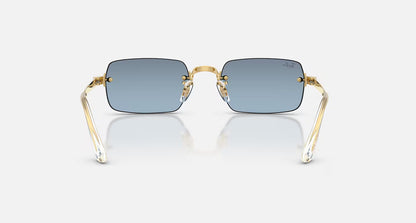 Ray-Ban Sunglasses By A$AP Rocky - Polished Arista Gold/Blue Gradient Dark Grey