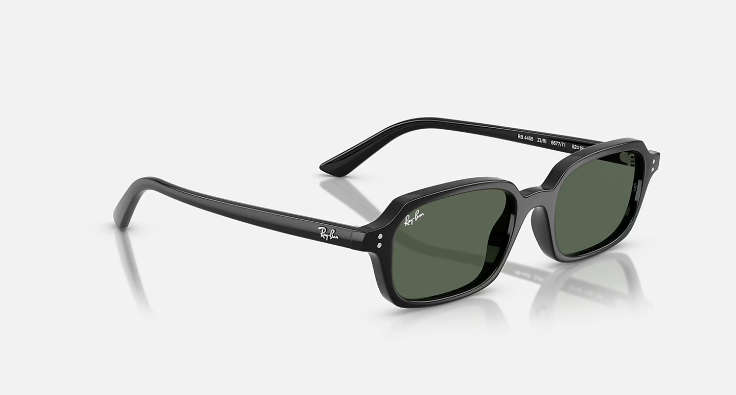 Ray-Ban Zuri Bio-Based Sunglasses - Polished Black/Dark Green
