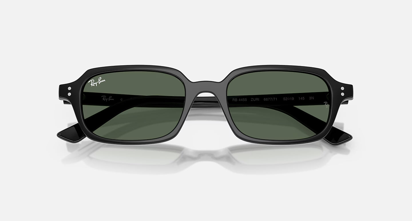 Ray-Ban Zuri Bio-Based Sunglasses - Polished Black/Dark Green