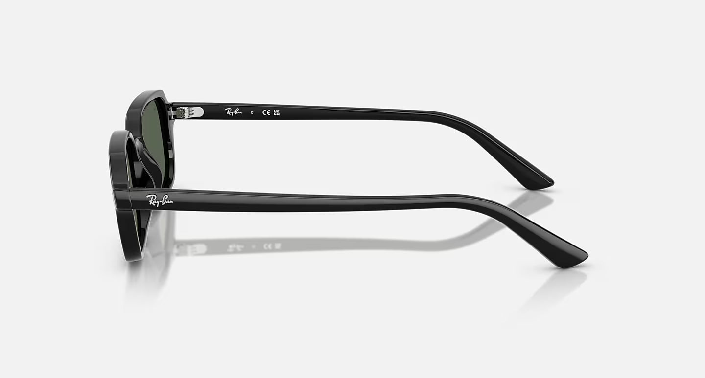 Ray-Ban Zuri Bio-Based Sunglasses - Polished Black/Dark Green